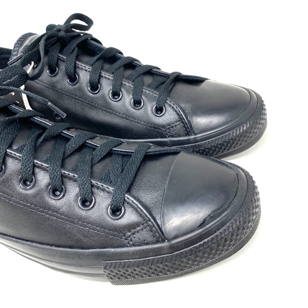 Converse Ctas Low Top Black Leather Wedding Men’s Sneakers Custom A02251C-BLK - Picture 6 of 12